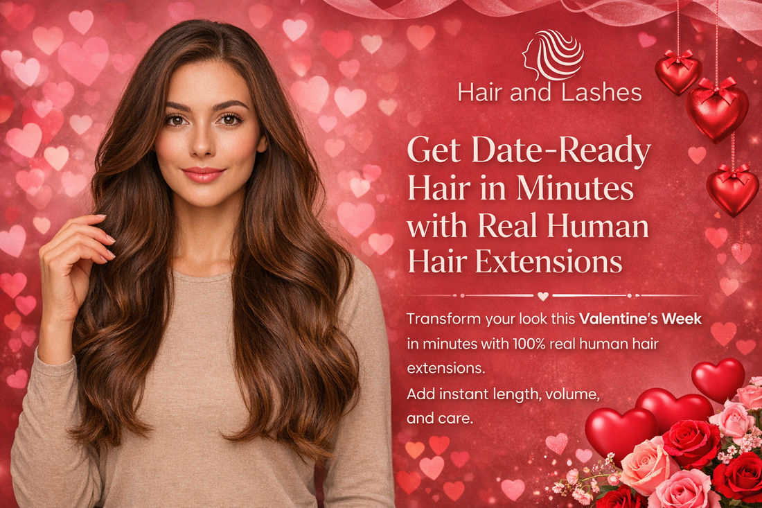 Get Date-Ready Hair in Minutes with Real Human Hair Extensions