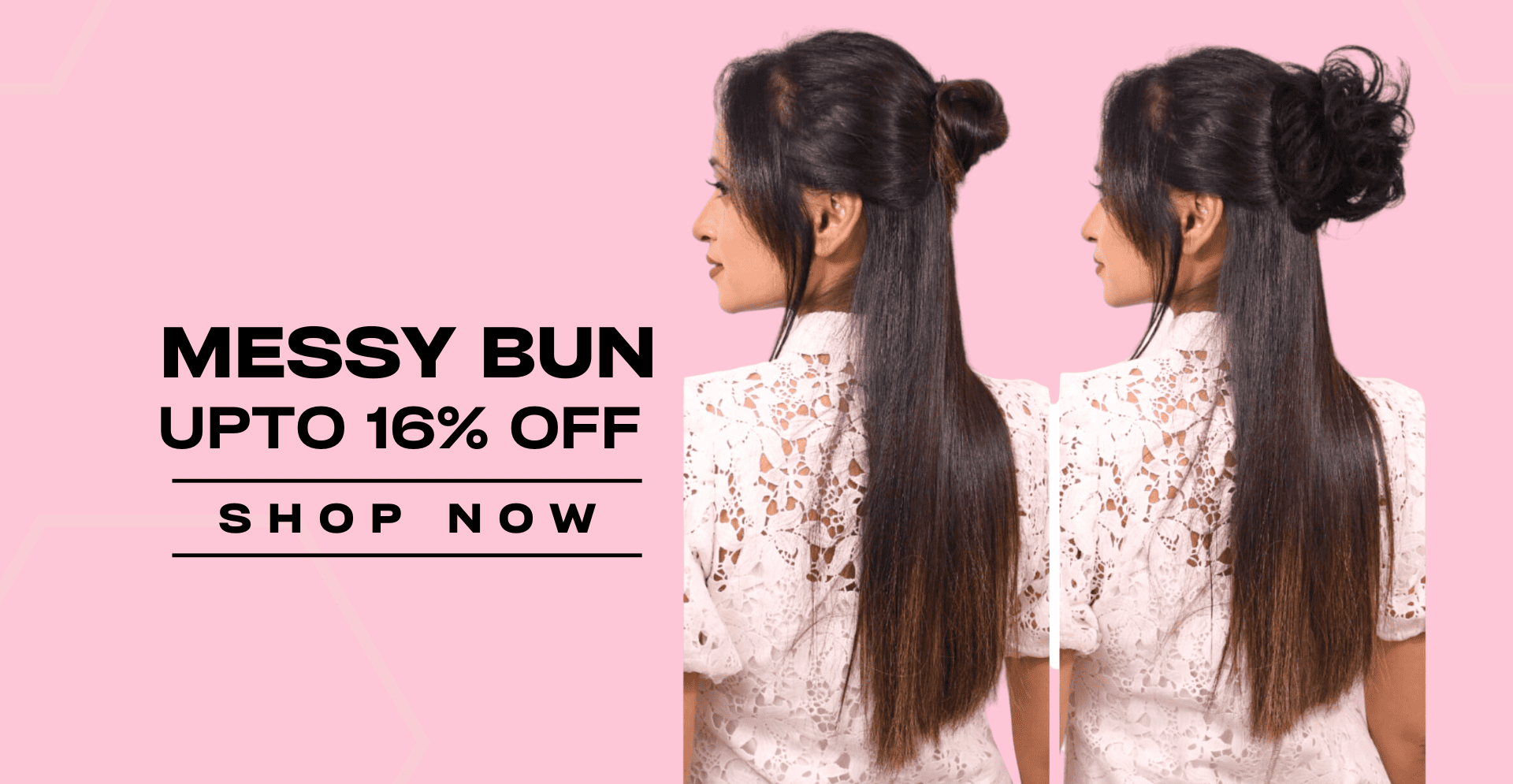 messy bun banner