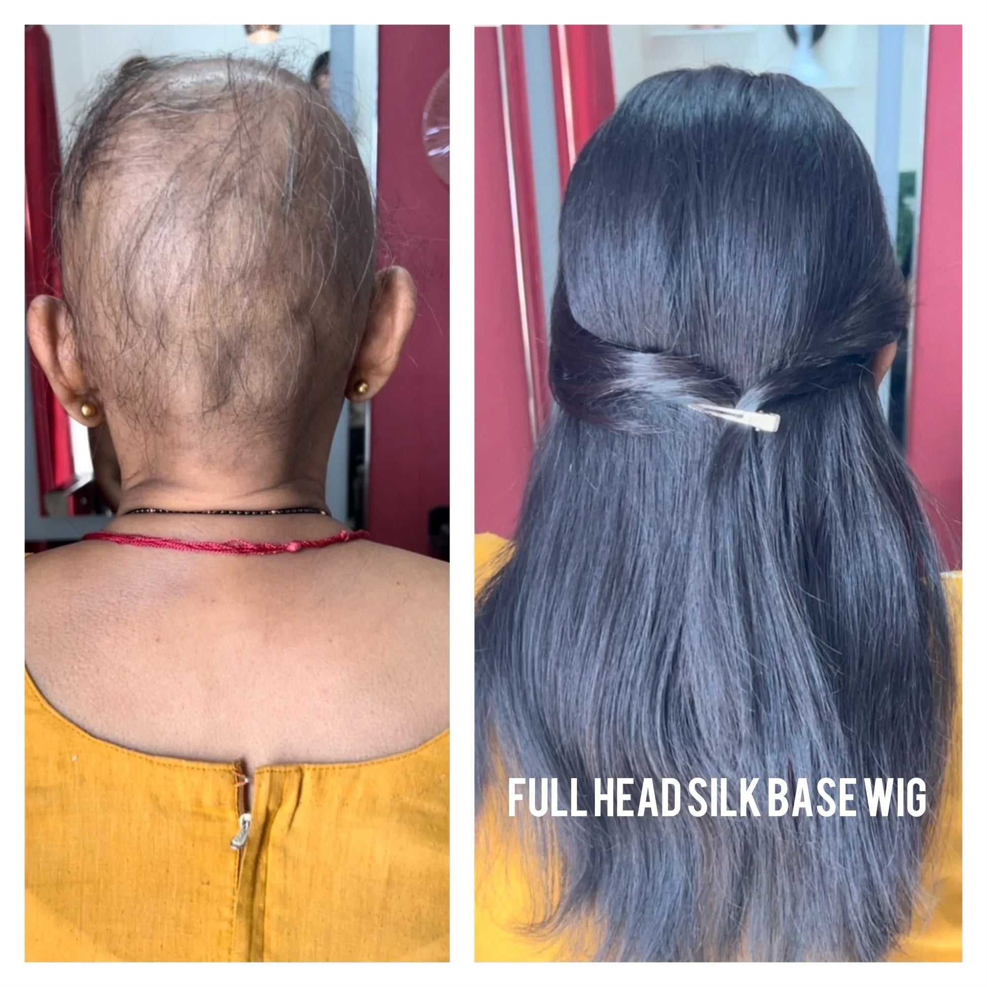 wigs before after